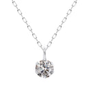 一粒 ダイヤモンド 0.1ct ネックレス レディース K18 ゴールド n7979b