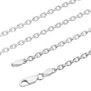 シアーズ あずき チェーン ネックレス シルバー sv 925 幅 2.8mm