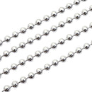 ボール チェーン ネックレス シルバー sv 925 幅 3.0mm