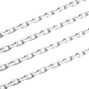 シアーズ あずき 4面カット チェーン ネックレス シルバー sv 925 幅 4.8mm