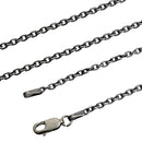 シアーズ あずき 燻し チェーン ネックレス シルバー sv 925 幅 2.3mm