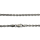 シアーズ あずき 燻し チェーン ネックレス シルバー sv 925 幅 2.8mm