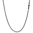 シアーズ あずき 燻し チェーン ネックレス シルバー sv 925 幅 2.8mm