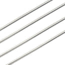 シアーズ スネーク チェーン ネックレス シルバー sv 925 幅 1.8mm