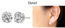 ピアス メンズ レディース ユニセックス キュービックジルコニア 8mm シルバー925 シルバーピアス