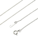 シアーズ カットボール チェーン ネックレス シルバー sv 925 幅 1.2mm