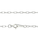 シアーズ 長あずき チェーン ネックレス シルバー sv 925 幅 2.2mm