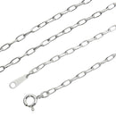 シアーズ 長あずき チェーン ネックレス シルバー sv 925 幅 2.2mm