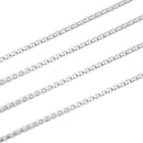 シアーズ 角甲丸 チェーン ネックレス シルバー sv 925 幅 2.0mm