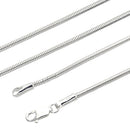シアーズ スネーク チェーン ネックレス シルバー sv 925 幅 2.0mm