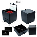 ネックレス レディース 1粒 ダイヤモンド 6本爪 プリザーブドフラワー ローズ 薔薇 ボックス ギフトセット vp-hi01ct-cb-1218