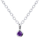 ネックレス レディース 一粒 フクリン 誕生石 ネックレス ダイヤモンド 誕生日 女性 13930-s