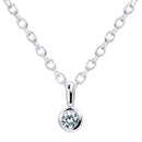 ネックレス レディース 一粒 フクリン 誕生石 ネックレス ダイヤモンド 誕生日 女性 13930-s