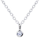 ネックレス レディース 一粒 フクリン 誕生石 ネックレス ダイヤモンド 誕生日 女性 13930-s