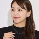 ネックレス レディース フクリン 一粒 ダイヤ 誕生石 プリザーブドフラワー ローズ ギフトセット 13930-s-1218