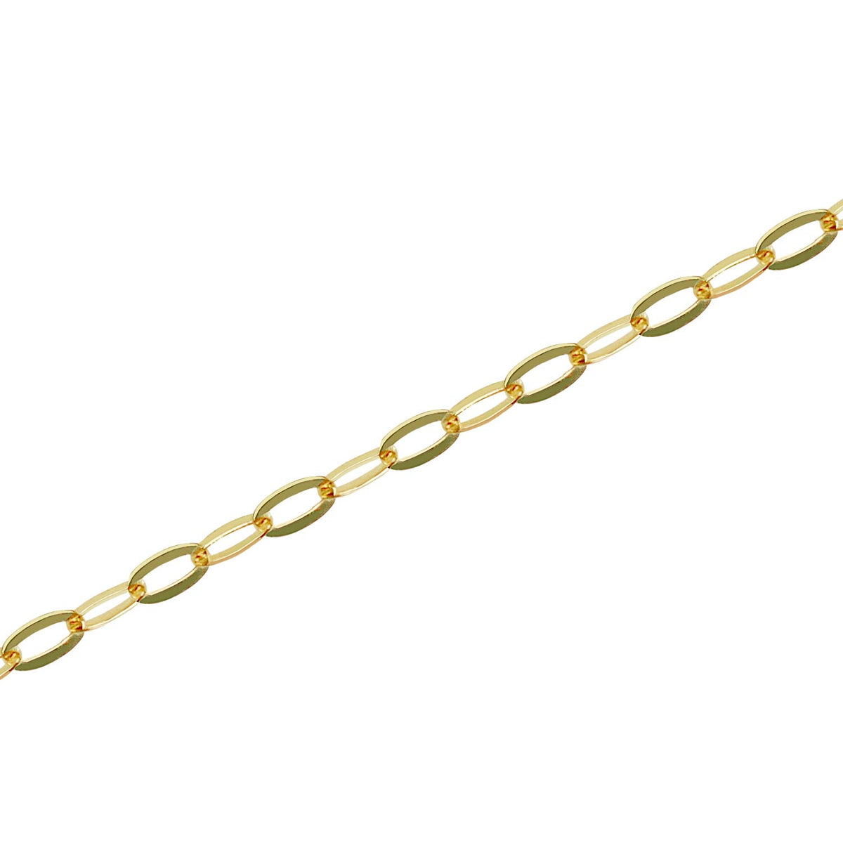 あずきチェーン K18 18金 ゴールドチェーン 1.04mm 40cm