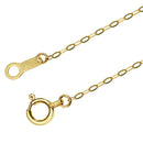 あずきチェーン K18 18金 ゴールドチェーン フラット アズキ 小豆 ネックレス チェーン 1.04mm 40cm 20027801054