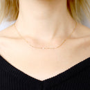 あずきチェーン K18 18金 ゴールドチェーン フラット アズキ 小豆 ネックレス チェーン 1.04mm 40cm 20027801054