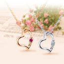 ネックレス レディース  オープンハート ダイヤモンド 誕生石 ネックレス e1491-s