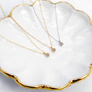 ダイヤモンド ネックレス 一粒 0.1カラット K10 ゴールド シャンパンダイヤ 61355