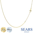 喜平チェーン K18 18金 ゴール 2面ダイヤカット ネックレス チェーン 0.85mm 40cm 76041010727