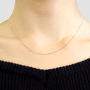 喜平チェーン K18 18金 ゴール 2面ダイヤカット ネックレス チェーン 0.85mm 40cm 76041010727