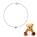 ブレスレット レディース 1粒 誕生石 ダイヤモンド テディベア ぬいぐるみ 付 b6129-tdt-01