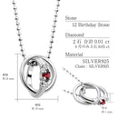 ネックレス レディース テディベア ぬいぐるみ ギフトセット 2連リング トップ ダイヤモンド 12誕生石 dr-66-tdt-01