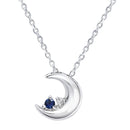 ネックレス レディース 月 ダイヤモンド 12誕生石 クレッセントムーン ネックレス e-1625