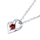 ネックレス レディース オープンハート 誕生石 ネックレス e-1658