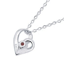 ネックレス レディース オープンハート 誕生石 ネックレス e-1658