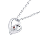 ネックレス レディース オープンハート 誕生石 ネックレス e-1658