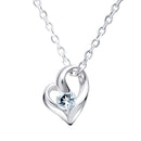 ネックレス レディース オープンハート 誕生石 ネックレス e-1658