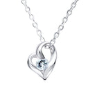 ネックレス レディース オープンハート 誕生石 ネックレス e-1658