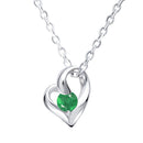 ネックレス レディース オープンハート 誕生石 ネックレス e-1658