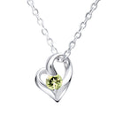 ネックレス レディース オープンハート 誕生石 ネックレス e-1658