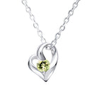 ネックレス レディース オープンハート 誕生石 ネックレス e-1658