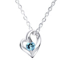 ネックレス レディース オープンハート 誕生石 ネックレス e-1658