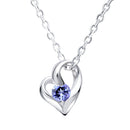 ネックレス レディース オープンハート 誕生石 ネックレス e-1658