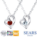 ネックレス レディース オープンハート 誕生石 ネックレス e-1658