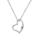 ネックレス レディース  オープンハート ダイヤモンド 誕生石 ネックレス e1491-s