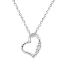ネックレス レディース  オープンハート ダイヤモンド 誕生石 ネックレス e1491-s