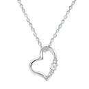 ネックレス レディース  オープンハート ダイヤモンド 誕生石 ネックレス e1491-s