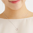 ネックレス レディース  オープンハート ダイヤモンド 誕生石 ネックレス e1491-s