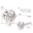 一粒ダイヤモンド ピアス レディース 計 0.1ct Pt900 プラチナ ピアス 4月誕生石 esll-01ct-pt