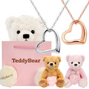 ネックレス レディース テディベア 付き オープンハート p1520-1-tdt-01