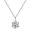 ネックレス レディース 1粒キュービックジルコニア プリザーブドフラワー ローズ 薔薇 ギフトセット p5412-1218