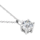 ネックレス レディース キュービックジルコニア 一粒 ソリティア CZ p5412