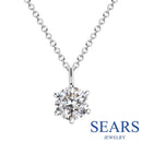 ネックレス レディース キュービックジルコニア 一粒 ソリティア CZ p5412