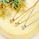 ネックレス レディース テディベア 付き オープンハート ジルコニア p6127-tdt-01